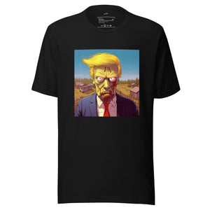 "Zombie Drumph" graphic unisex t-shirt by Thoughts in Motion Incorporated