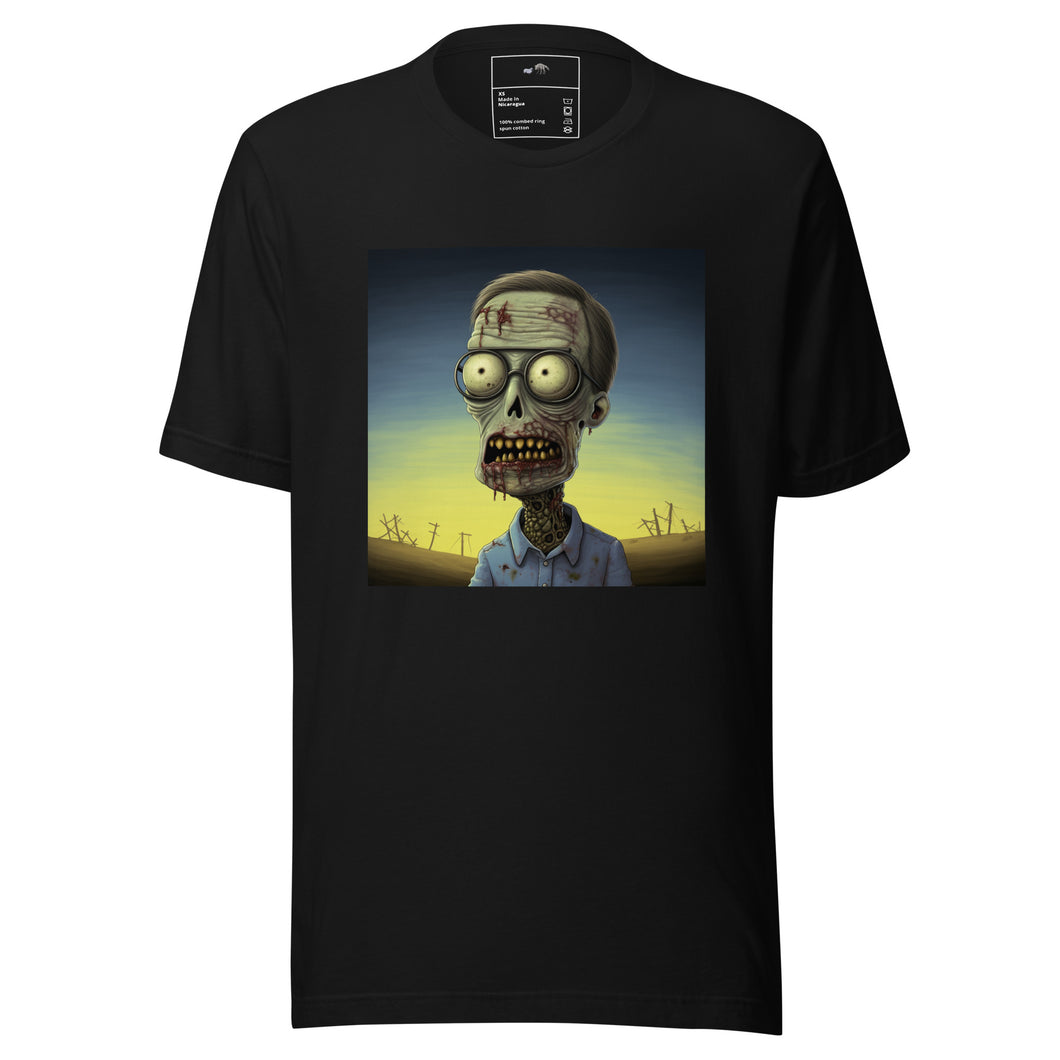 Zombie Mitch graphic unisex t-shirt by Thoughts In Motion Incorporated